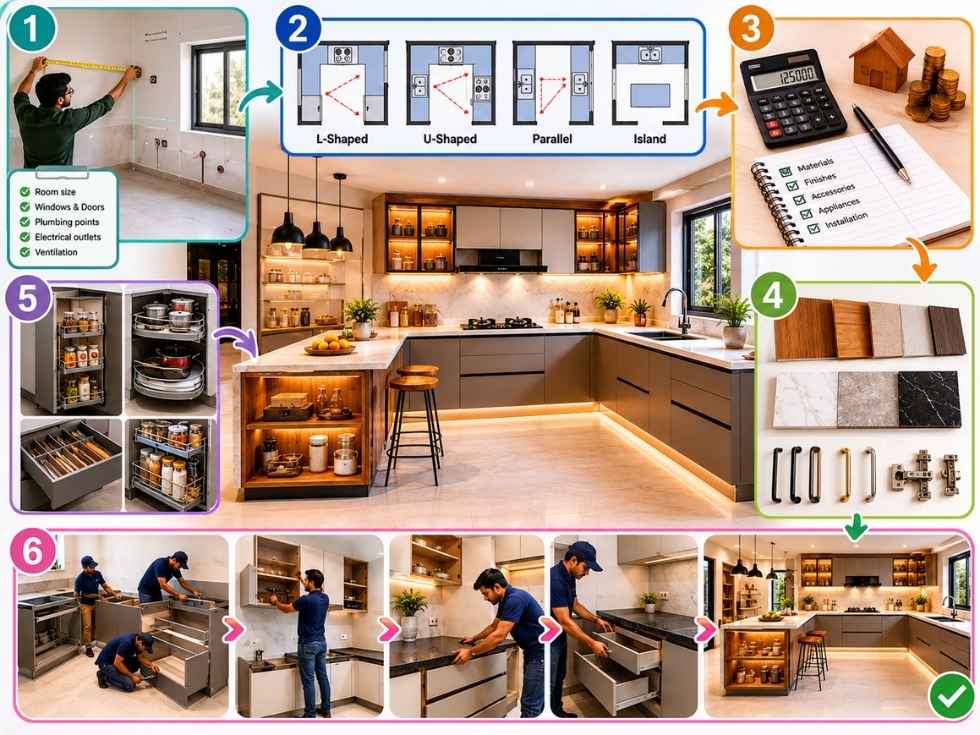 Contemporary modular kitchen price - Beautiful Homes