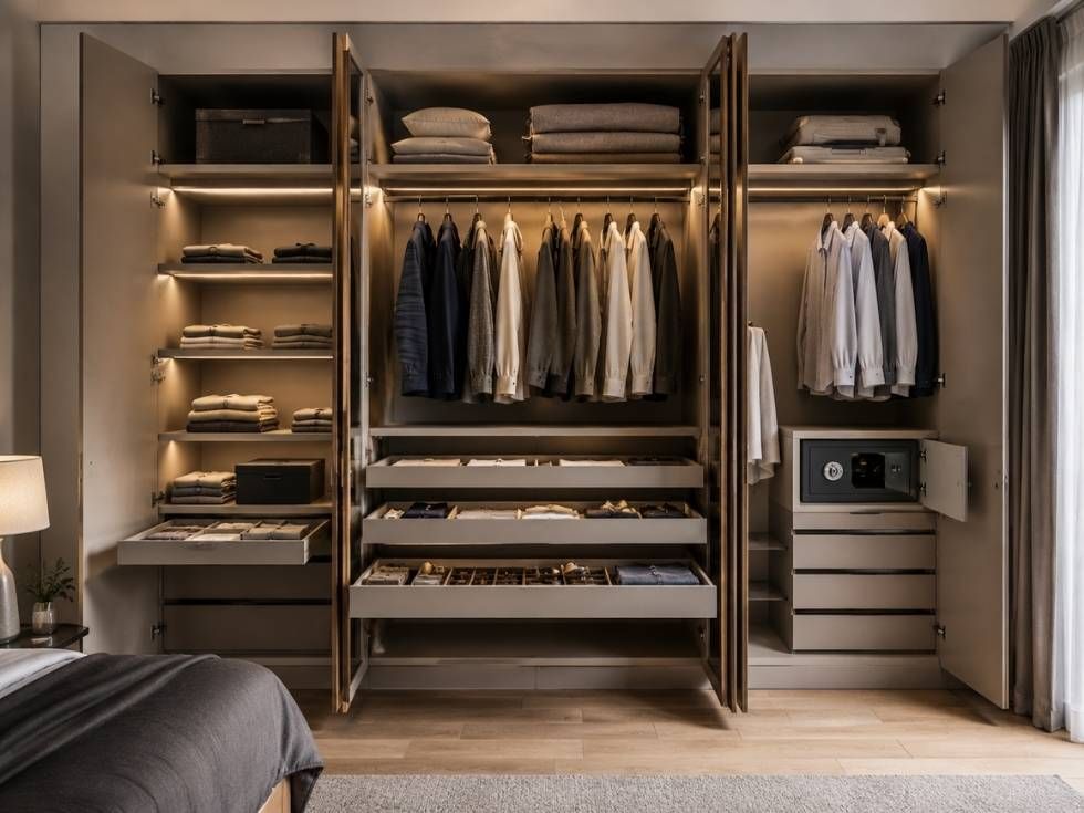 Contemporary wardrobe interior design ideas - Beautiful Homes