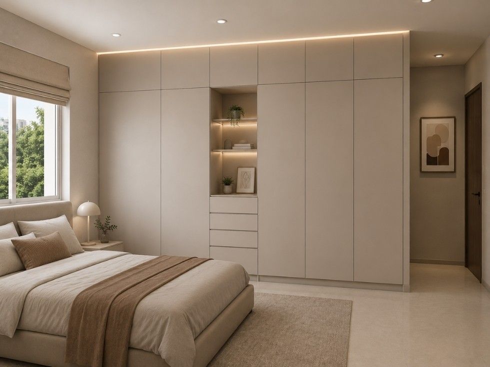 Contemporary bedroom wardrobe design - Beautiful Homes