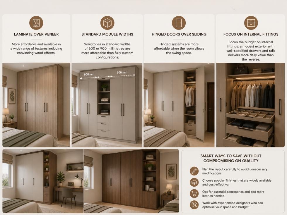 Contemporary wardrobe design price - Beautiful Homes
