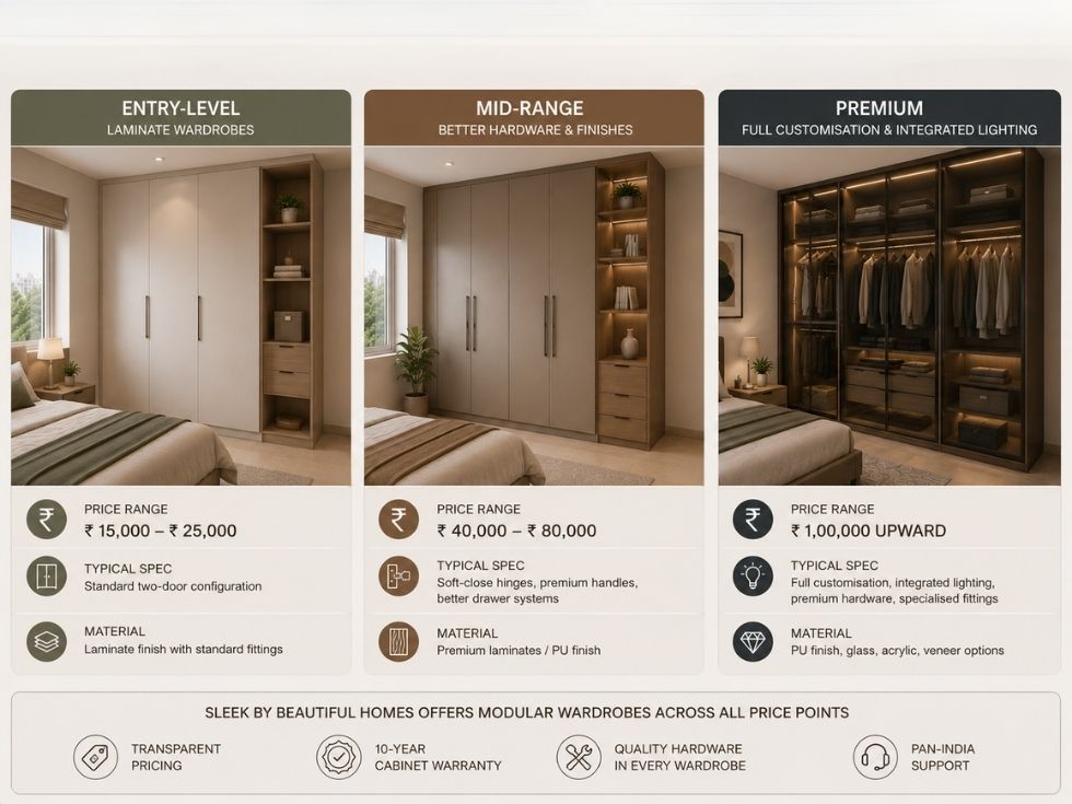 Latest modular wardrobe design - Beautiful Homes