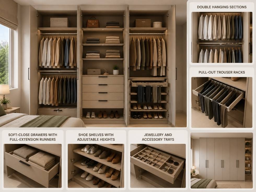 Contemporary wardrobe interior design - Beautiful Homes