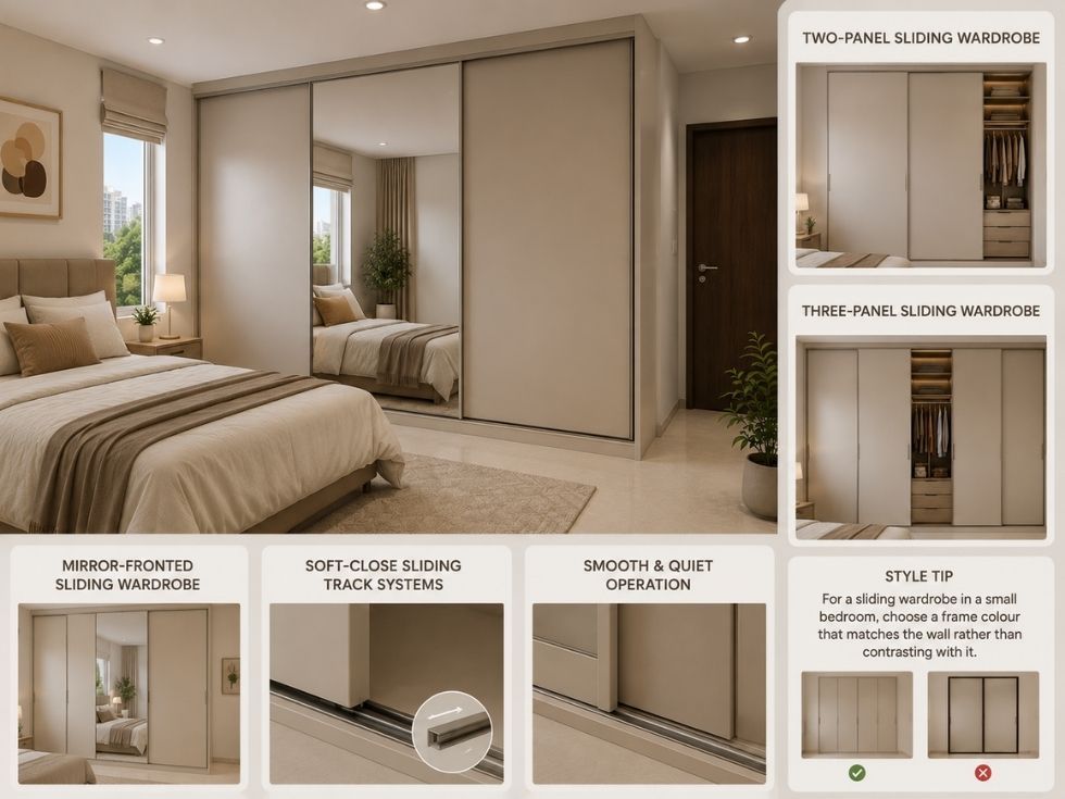 Contemporary sliding wardrobe design - Beautiful Homes
