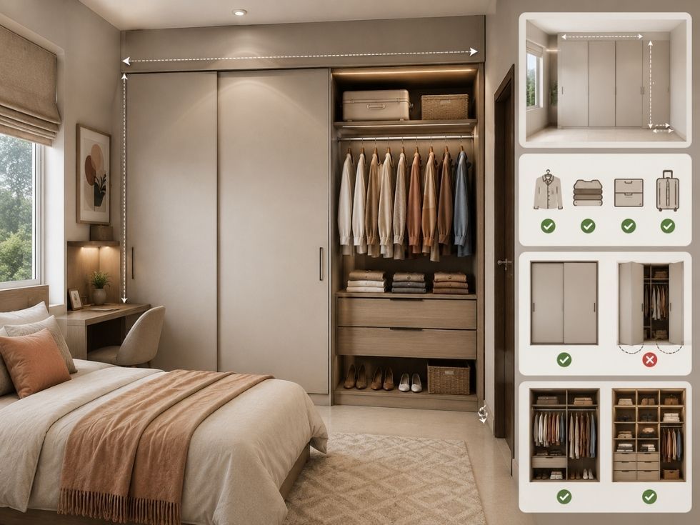 Wardrobe interior design for bedroom - Beautiful Homes