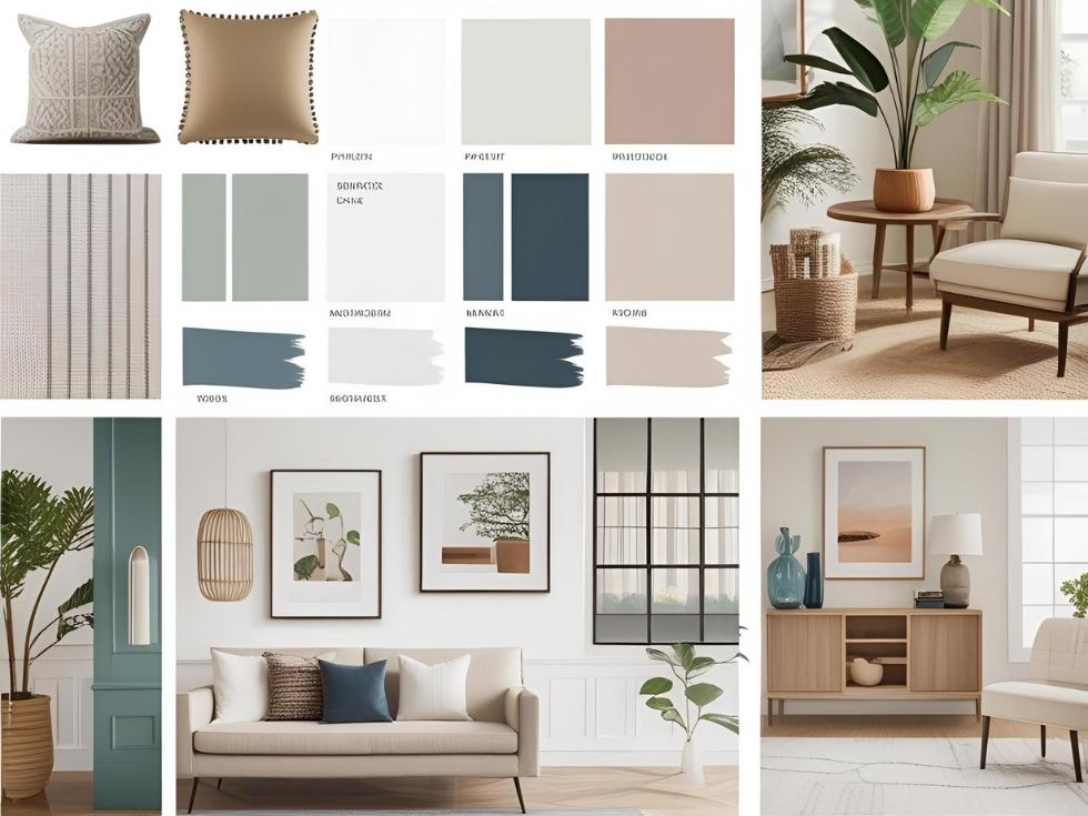 Contemporary indoor decorating mood board ideas for your home - Beautiful Homes