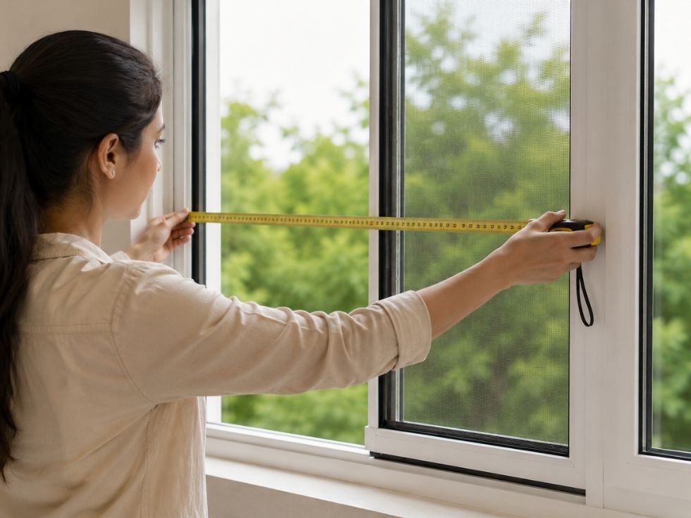 Measuring a uPVC window to select the correct size and fit for a mosquito screen - Beautiful Homes
