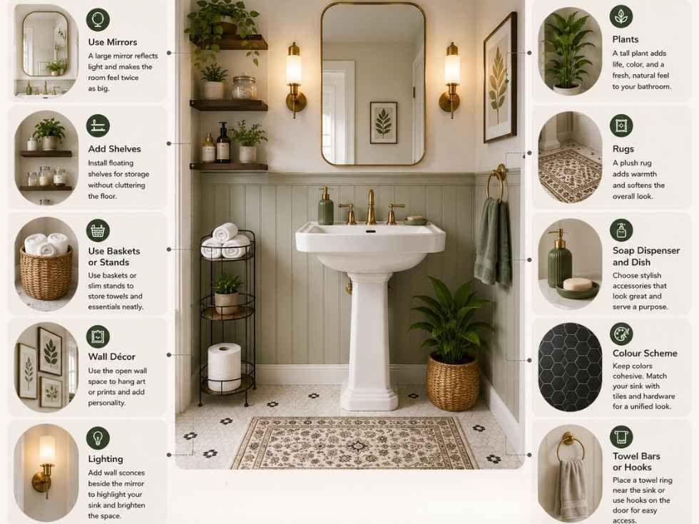 Contemporary pedestal sink ideas - Beautiful Homes