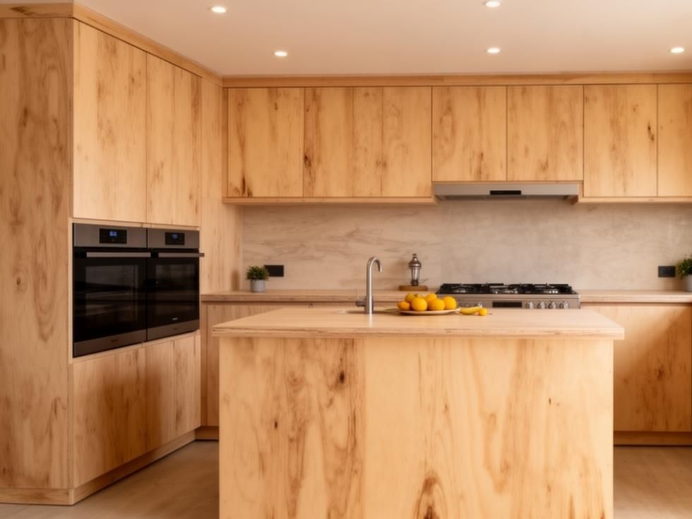 Contemporary kitchen plywood design - Beautiful Homes