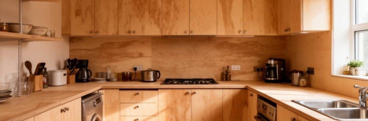 Contemporary plywood kitchen design - Beautiful Homes