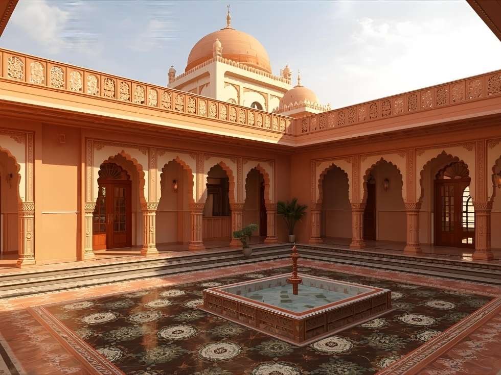 Modern punjab house courtyard design - Beautiful Homes