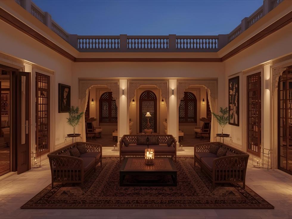 Modern punjab house courtyard design - Beautiful Homes