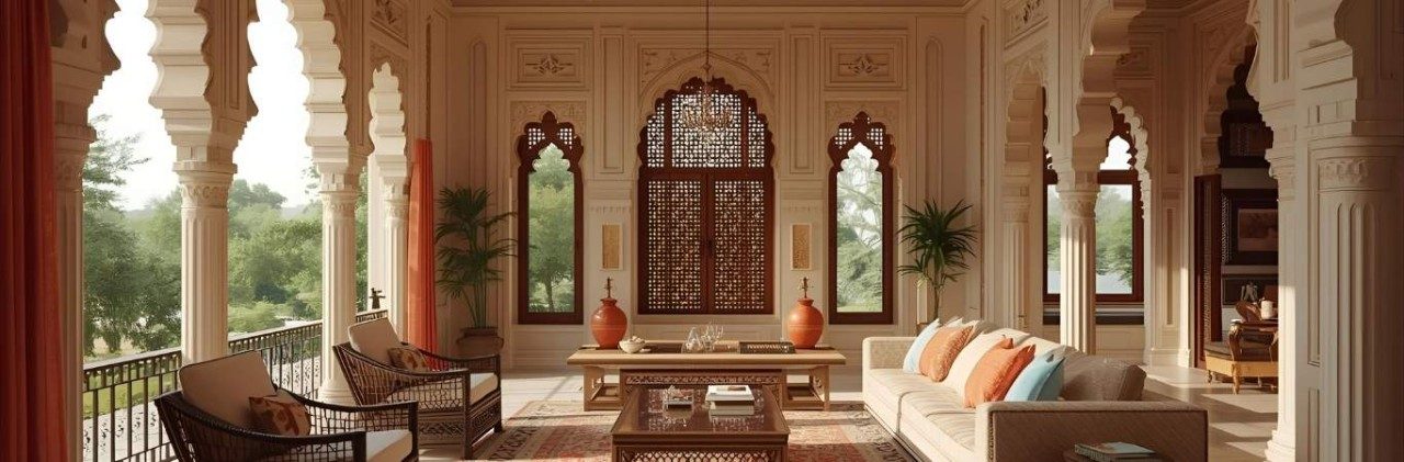 Modern rajasthani living room interior design - Beautiful Homes