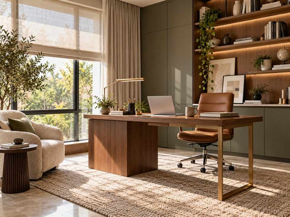 Contemporary home office interior design - Beautiful Homes