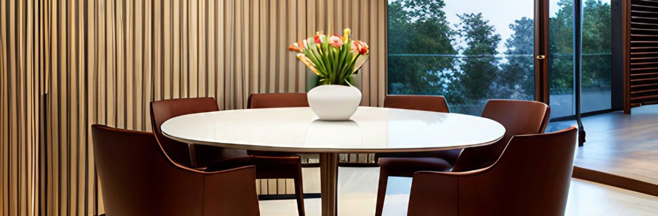 Beautiful round dining table design for your home - Beautiful Homes