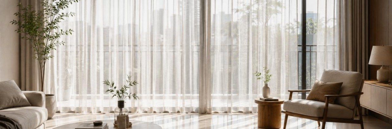 Contemporary sheer curtains for balcony - Beautiful Homes