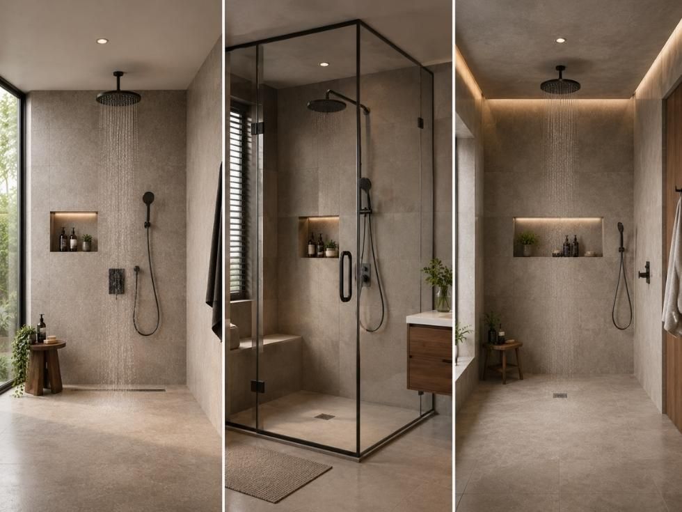 Contemporary bathroom shower design tips - Beautiful Homes