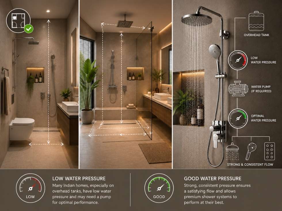 Contemporary bathroom shower system - Beautiful Homes