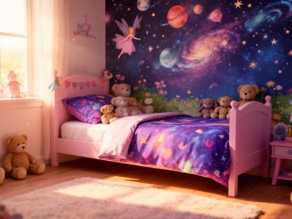 Contemporary single bed design for kids room - Beautiful Homes
