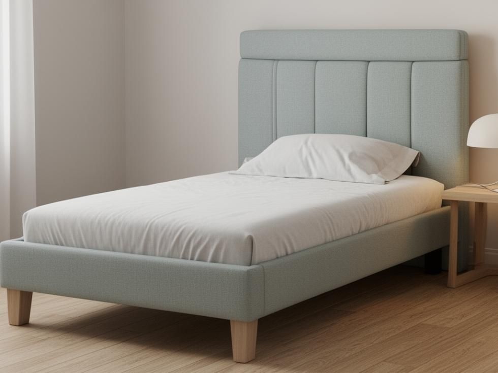 Contemporary upholstered single bed design - Beautiful Homes