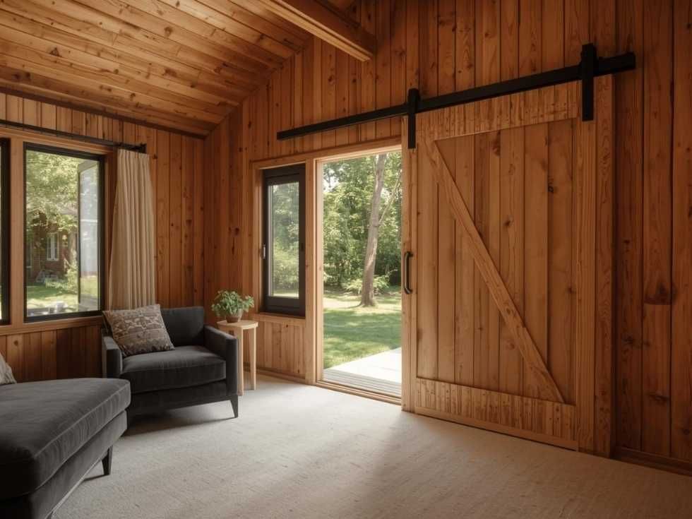Contemporary barn sliding upvc door - Beautiful Homes