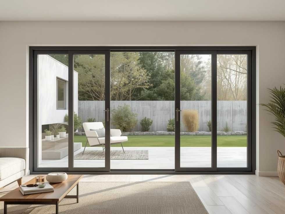 Contemporary double sliding upvc door for houses- Beautiful Homes