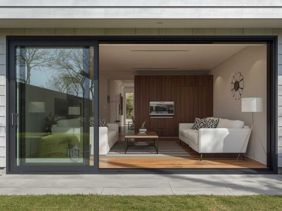 Contemporary glass sliding upvc door - Beautiful Homes