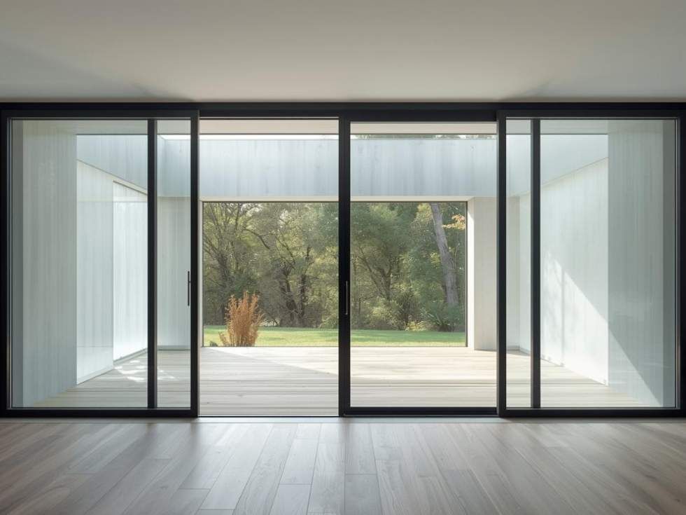 Contemporary steel sliding upvc door - Beautiful Homes