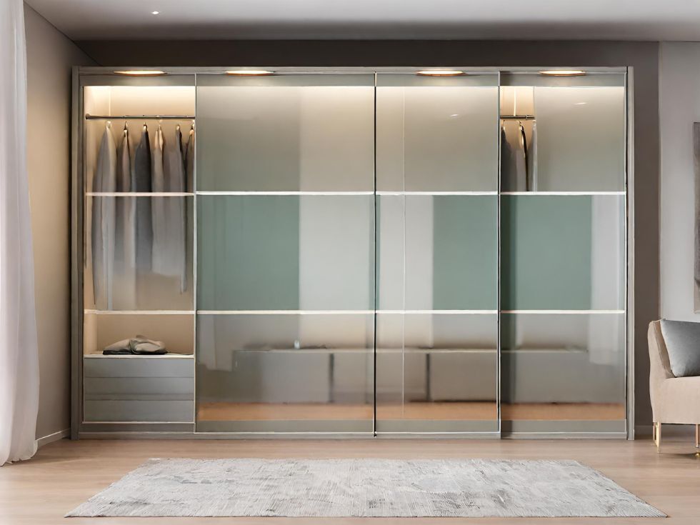 Glass Sliding Wardrobe Designs - Beautiful Homes