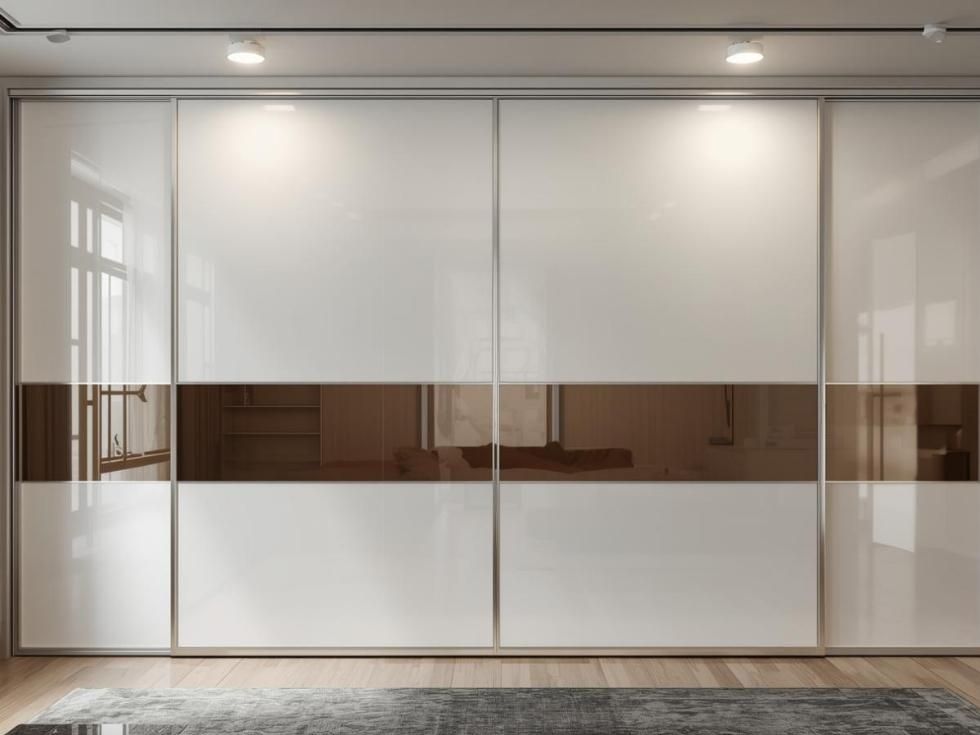 Contemporary white modular wardrobe design - Beautiful Homes