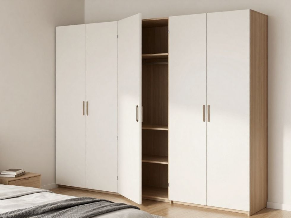 Contemporary swing door wardrobe design - Beautiful Homes