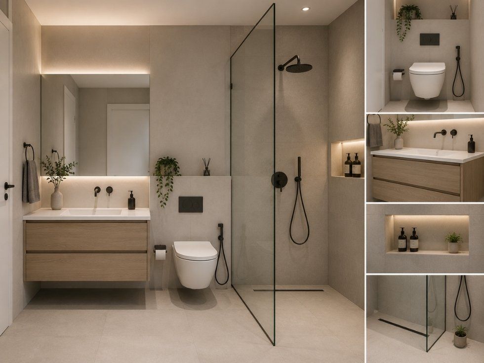 Contemporary small bathroom design tips - Beautiful Homes