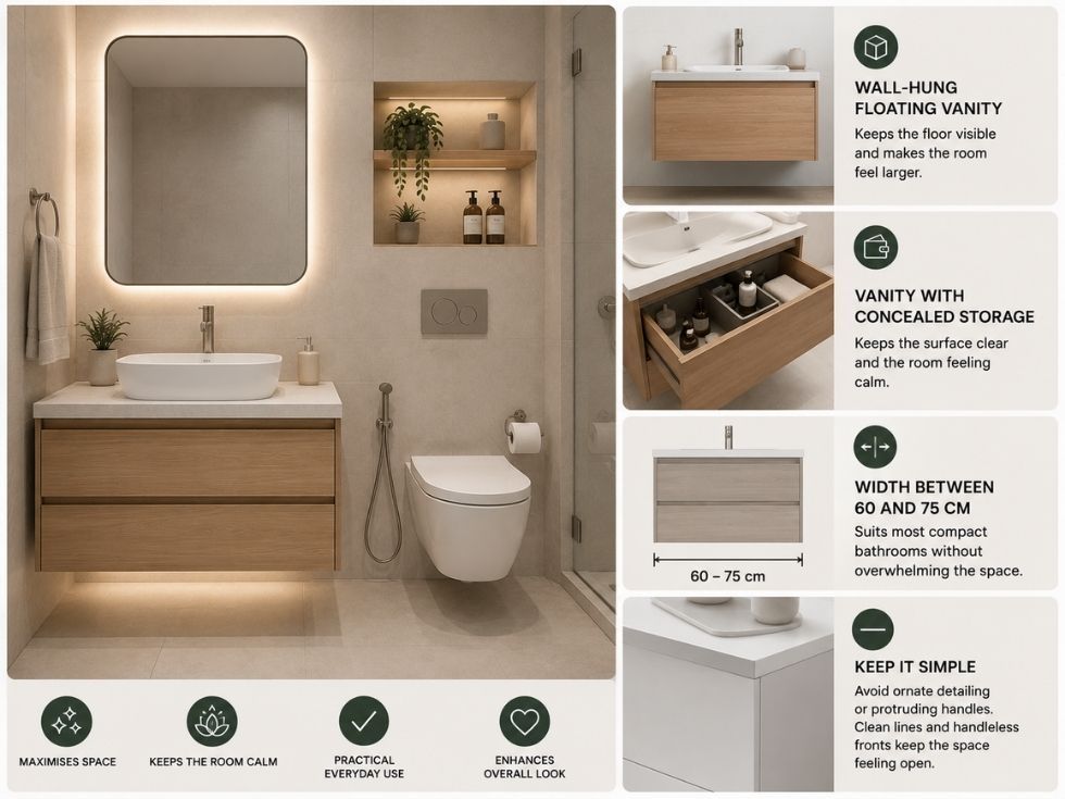 Contemporary small bathroom layout ideas - Beautiful Homes