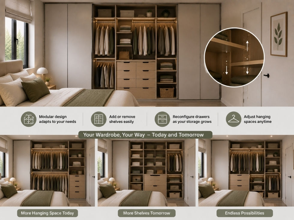 Contemporary flexible bedroom design - Beautiful Homes