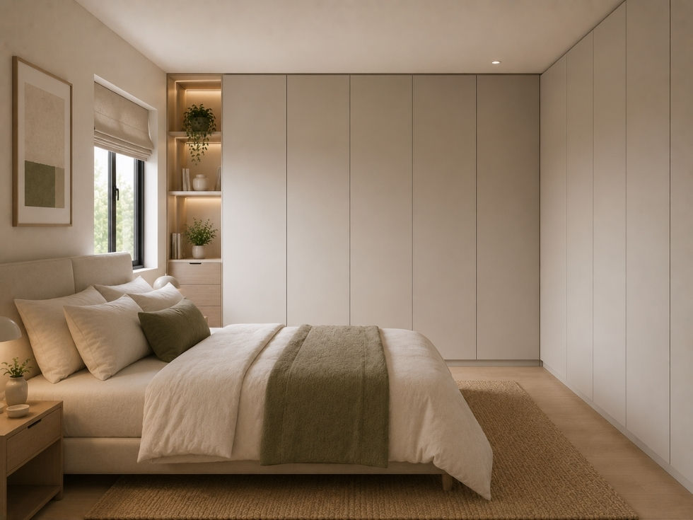 Contemporary smart bedroom wardrobe design - Beautiful Homes