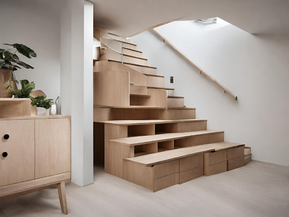 Storage Integrated Stairs - Beautiful Homes