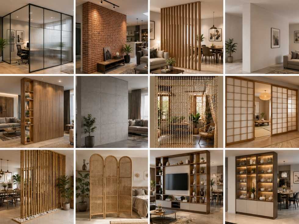 Contemporary partition wall styles - Beautiful Homes