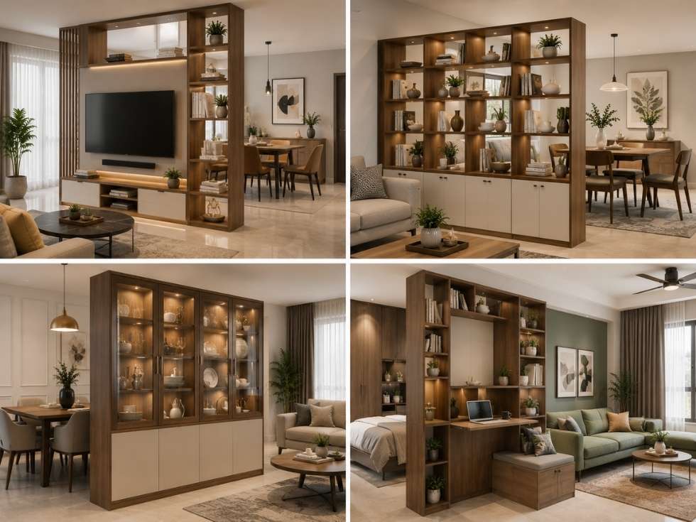 Contemporary wooden partition wall styles - Beautiful Homes