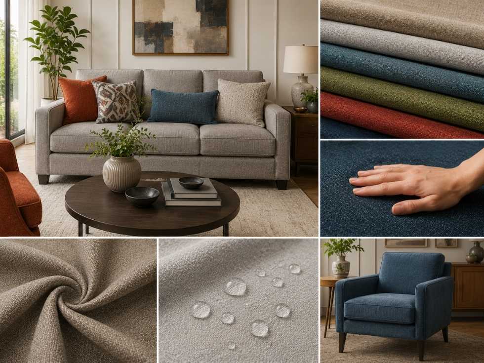 Contemporary polyester upholstery fabric design - Beautiful Homes