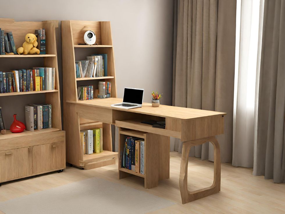 Study Table-Cum-Bookshelf - Beautiful Homes