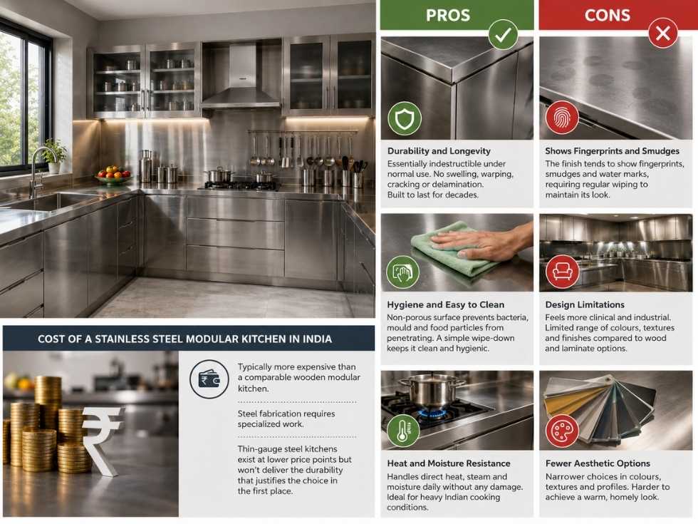 Contemporary stainless steel kitchen design ideas - Beautiful Homes