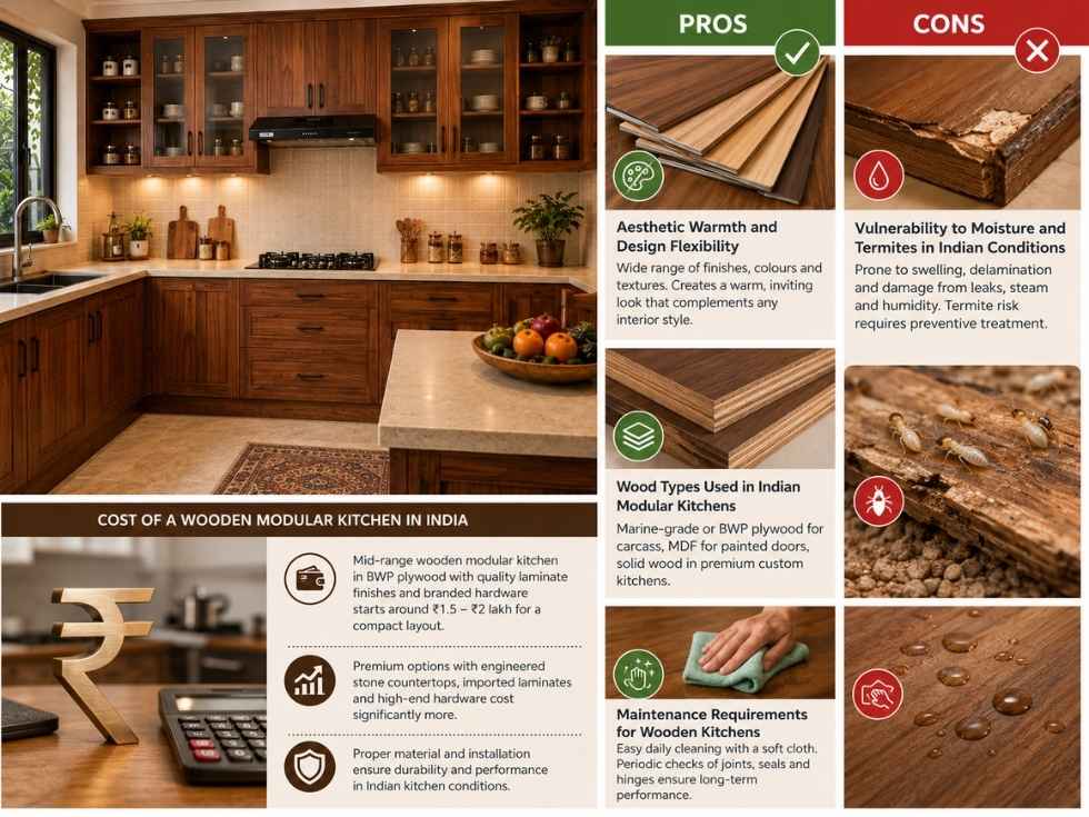 Contemporary wooden kitchen design - Beautiful Homes
