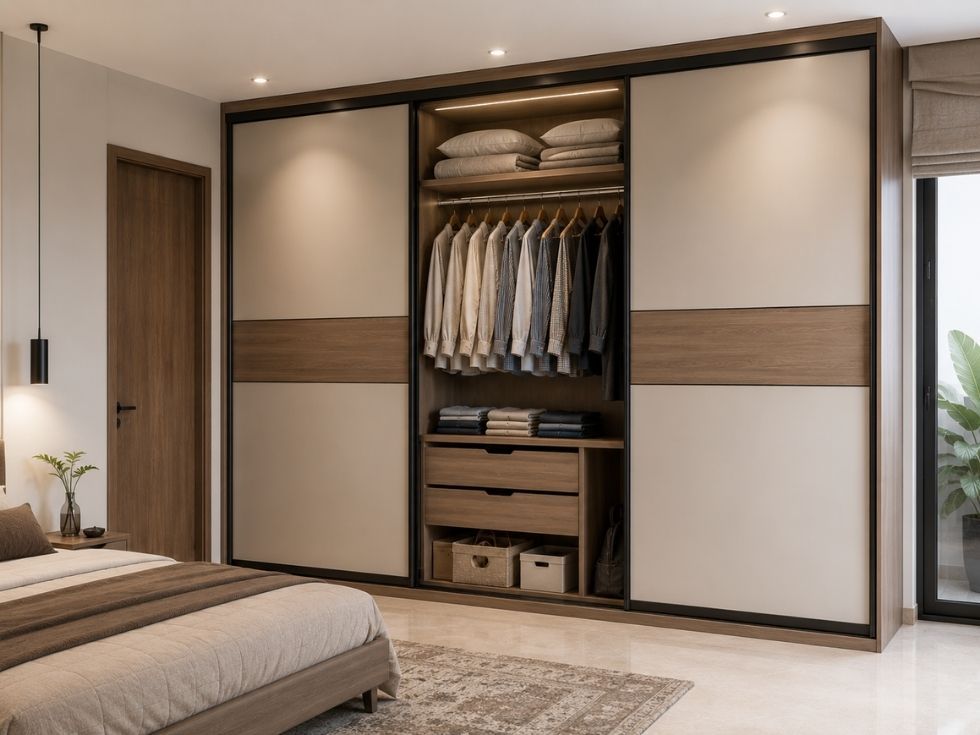 Contemporary sliding wardrobe design - Beautiful Homes
