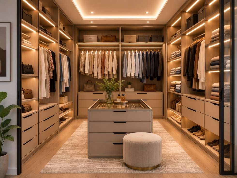 Contemporary wardrobe size - Beautiful Homes