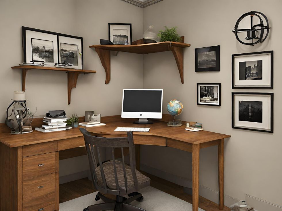 Corner study room design - Beautiful Homes