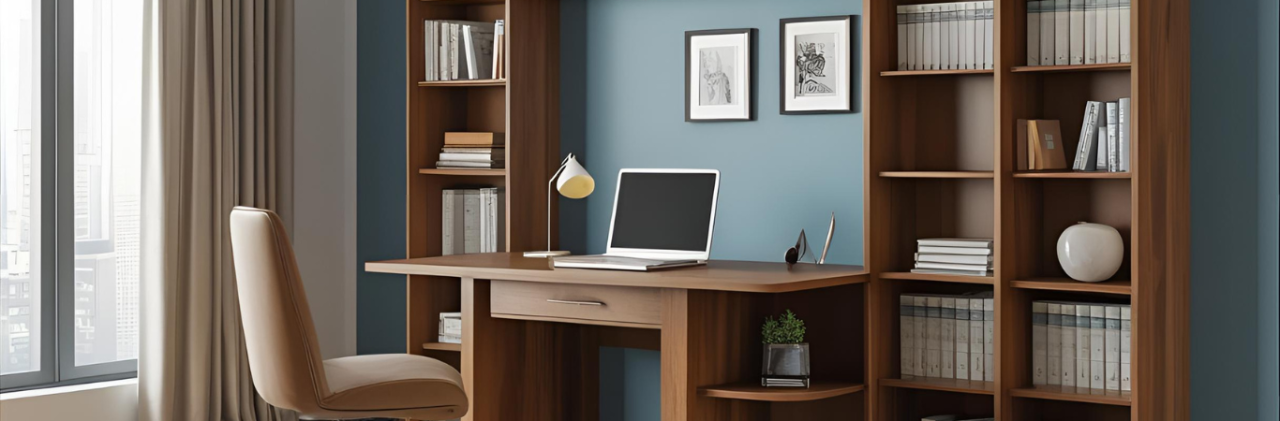 Study Table with Bookshelf - Beautiful Homes