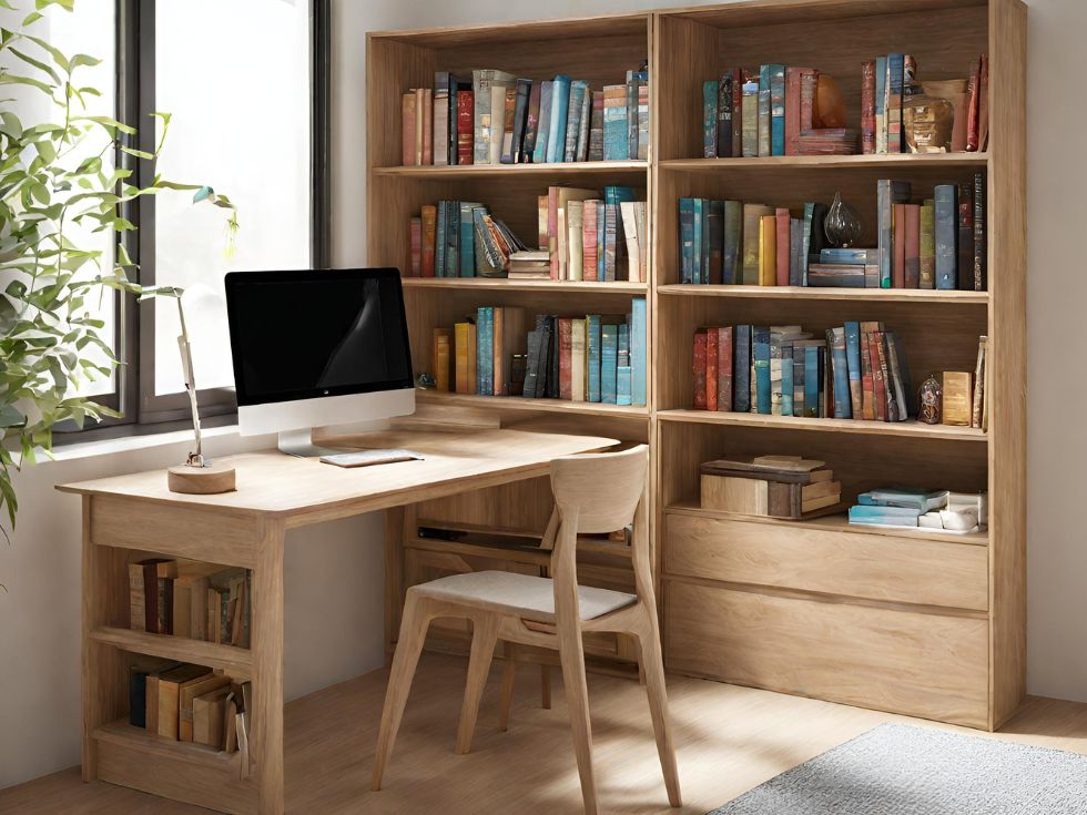 Wood study table - Beautiful Homes