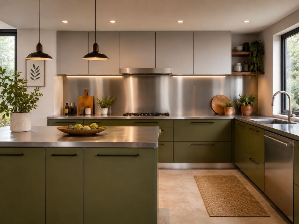 Contemporary modern stainless steel kitchen design - Beautiful Homes