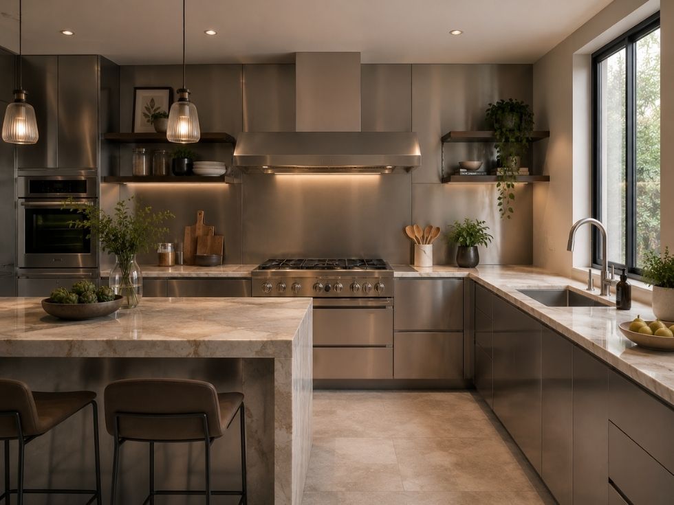 Contemporary modular stainless steel kitchen design styles - Beautiful Homes