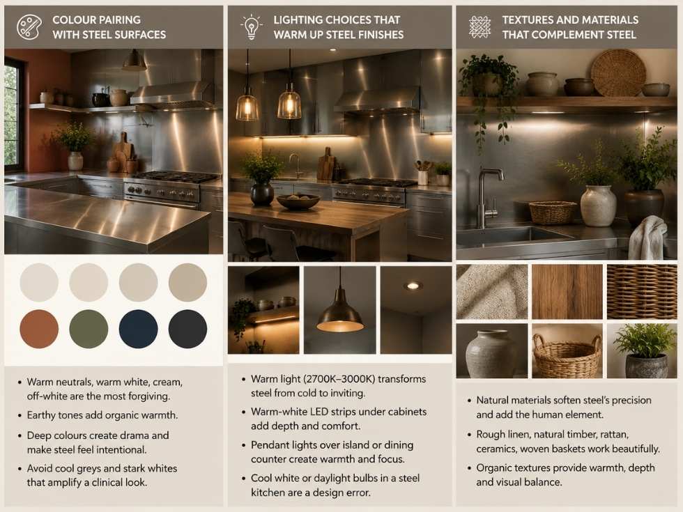 Contemporary steel kitchen design - Beautiful Homes