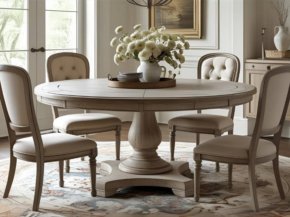 Round dining table set for your contemporary home - Beautiful Homes
